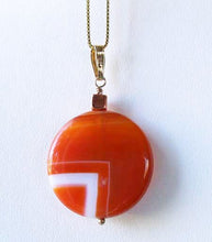 Load image into Gallery viewer, Made in USA Copper Red Carnelian 14Kgf Pendant 505677J - PremiumBead Alternate Image 3