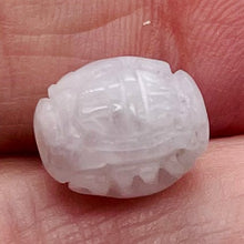 Load image into Gallery viewer, Jade AAA Carved Barrel Bead | 11x9mm | Lavender | 1 Bead |