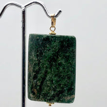Load image into Gallery viewer, Sparkling Ruby Fuschite 14K Gold Filled Rectangle Pendant | 35x25mm |