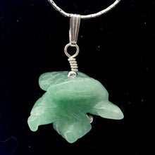 Load image into Gallery viewer, Semi Precious Stone Jewelry Soaring Eagle Pendant Necklace of Aventurine/Silver - PremiumBead Alternate Image 4