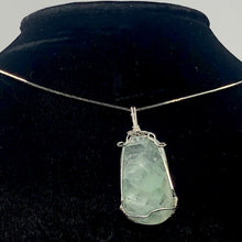 Load image into Gallery viewer, 17 Gram Green Fluorite Silver Wire-Wrapped Pendant | 2" Long |