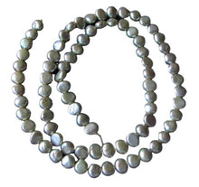 Load image into Gallery viewer, Platinum Pistachio Green6x5x4mm to 5x5x3mm Pearl Strand 102952