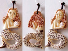Load image into Gallery viewer, Splash Carved Mermaid W/ Pearl Centerpiece Bead 10072 - PremiumBead Primary Image 1