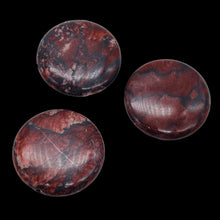 Load image into Gallery viewer, Oregon Red Devil Jasper 40mm Coin Bead 8 inch Strand 9571HS
