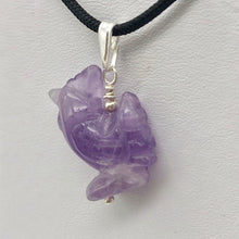 Load image into Gallery viewer, Cock A Doodle Doo! Purple Amethyst Rooster and Sterling Silver Pendant - PremiumBead Alternate Image 10