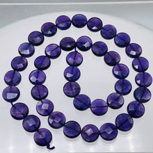 Load image into Gallery viewer, Royal Natural 10mm Amethyst Coin Bead Strand 109431