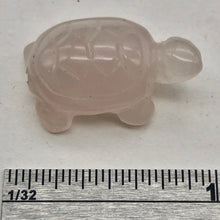 Load image into Gallery viewer, Rose Quartz Carved CharmingTurtle Animal Figurine | 21x12.5x8.5mm | Pink
