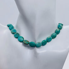 Load image into Gallery viewer, Natural USA Turquoise 12x10mm Skipping Stone Bead Strand 102174