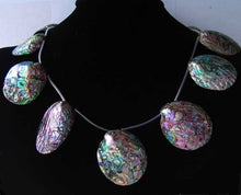 Load image into Gallery viewer, Designer! (1) Natural Abalone Shell 32x27x5 to 45x39x11mm Briolette Bead 009909 - PremiumBead Alternate Image 7