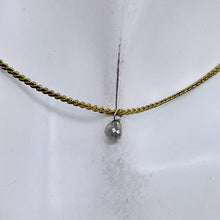 Load image into Gallery viewer, Diamond w/Loop .40 cts Teardrop | 4x3 mm | Green | 1 Pendant |