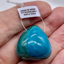 Load image into Gallery viewer, Chrysocolla Free Form Pendant Bead | 27x26x22 mm | Blue | 23g |1 Pendant Bead |