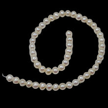 Load image into Gallery viewer, Premium White Freshwater Pearl Strand | 4.5x4.5-4.5x4mm | 100 Pearls }
