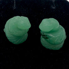 Load image into Gallery viewer, Charmer Carved Aventurine Snake Beads | 20x11x7mm | Green