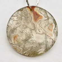 Load image into Gallery viewer, Druzy Red Moss Agate 24mm Disc Pendant Bead 4848Fb - PremiumBead Alternate Image 6