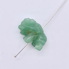 Load image into Gallery viewer, 2 Aventurine Hand Carved Bison / Buffalo Beads | 22x14.5x9mm | Green - PremiumBead Alternate Image 6