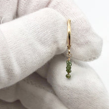 Load image into Gallery viewer, Sparkle Parrot Green Diamond (.73cts) &amp; 14K Gold Earrings 309605 - PremiumBead Alternate Image 11
