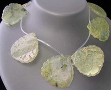 Load image into Gallery viewer, 8 Druzy Green Prehnite Briolette Beads 10458H - PremiumBead Alternate Image 2