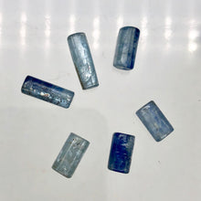 Load image into Gallery viewer, Shimmering Blue Kyanite Tube Beads |18x6-11x6mm | Blue| 6 beads | - PremiumBead Alternate Image 2