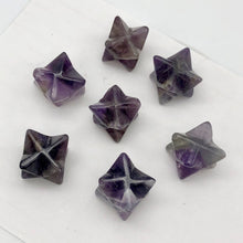 Load image into Gallery viewer, Kabbalah 2 Carved Amethyst Merkabah Star Beads 9288Am | 25x15x15mm | Purple - PremiumBead Alternate Image 5