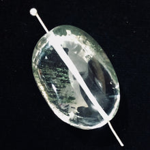 Load image into Gallery viewer, Lodalite Quartz Oval Pendant Bead | 30x21x14 mm | Clear Included | 1 Bead |