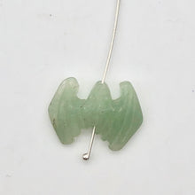 Load image into Gallery viewer, Spring 2 Hand Carved Aventurine Bat Beads | 21x16x5mm | Green - PremiumBead Alternate Image 2