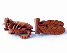 Load image into Gallery viewer, Scorpio Carved Scorpion Boxwood Ojime/Netsuke Bead | 30x15x13mm | Brown - PremiumBead Alternate Image 2
