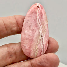 Load image into Gallery viewer, Natural Lacy Pink Rhodochrosite Pendant Bead | 60x30mm| Pink | Teardrop | 1 Bd | - PremiumBead Alternate Image 6