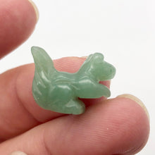 Load image into Gallery viewer, Nuts 2 Hand Carved Animal Aventurine Squirrel Beads | 21.5x15.5x9mm | Green - PremiumBead Alternate Image 2