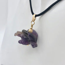 Load image into Gallery viewer, Amethyst Eagle Pendant Necklace | Semi Precious Stone Jewelry | 14k Pendant - PremiumBead Primary Image 1