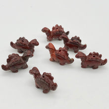 Load image into Gallery viewer, 2 Brecciated Jasper Dinosaur Stegosaurus Beads | 21x11x8mm | Red - PremiumBead Alternate Image 3