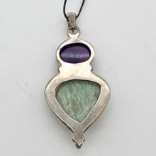 Load image into Gallery viewer, Alluring Amethyst and Amazonite Sterling Silver Pendant 504106 - PremiumBead Alternate Image 2