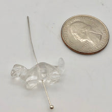 Load image into Gallery viewer, Dinosaur 2 Carved Quartz Diplodocus Beads | 25x11.5x7.5mm | Clear - PremiumBead Alternate Image 2