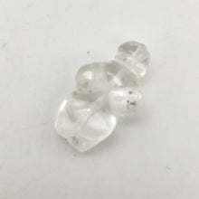 Load image into Gallery viewer, FERTILE! Carved Quartz Goddess of Willendorf Figurine | 20x10x9mm | Clear - PremiumBead Alternate Image 2