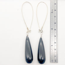Load image into Gallery viewer, Shoulder Duster Faceted Black Onyx Sterling Silver Earrings | 3 1/2 Inch |
