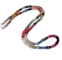 Load image into Gallery viewer, 73cts (Approx. 148 Beads) Fancy Natural Sapphire Faceted Bead Strand 100485C