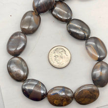 Load image into Gallery viewer, Rivers of Fire! Boulder Opal Oval Bead 8 Inch Strand | 20x15x7mm | 10 Beads | - PremiumBead Alternate Image 5