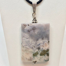 Load image into Gallery viewer, Natural Druzy Ocean Jasper Silver Pendant! Luminous Lavender! 503533S - PremiumBead Alternate Image 2