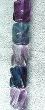 Load image into Gallery viewer, Gemmy Carved Tube Fluorite Bead Strand 103390A - PremiumBead Alternate Image 2