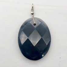 Load image into Gallery viewer, Onyx Faceted Sterling Silver Oval Pendant | 2 1/4" Long | Black |