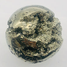 Load image into Gallery viewer, Pyrite Scry Crystal Round | Golden | Sphere | 60mm | 290g |