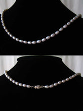 Load image into Gallery viewer, Elegant Platinum White Freshwater Pearl & Silver 20 inch Necklace 9915H - PremiumBead Primary Image 1