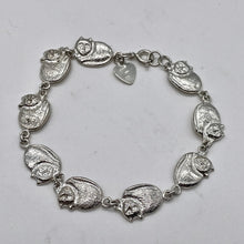 Load image into Gallery viewer, Comfort Kitty Cat 11 Gram Sterling Silver Linked Bracelet | 7Inch |