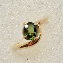 Load image into Gallery viewer, Natural Green Sapphire 14K Gold Ring Size 4 3/4 9982Baa - PremiumBead Primary Image 1