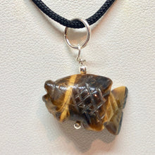Load image into Gallery viewer, Tiger's Eye Koi Fish W/ Sterling Silver Pendant 509265TES - PremiumBead Alternate Image 2