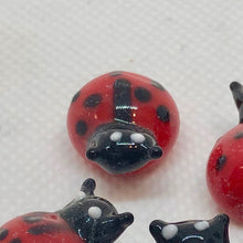 Load image into Gallery viewer, 5 Hand Made Glass Lampwork Lady Bug Beads 006586 - PremiumBead Alternate Image 3