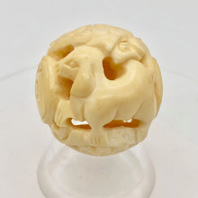 Load image into Gallery viewer, Carved Chinese Zodiac Year of the Dog Water Buffalo Bone Bead|30mm|Cream|1 Bead| - PremiumBead Primary Image 1