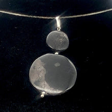 Load image into Gallery viewer, Hypersthene Sterling Silver Goddess Pendant | 2 Inch | Silver Black |