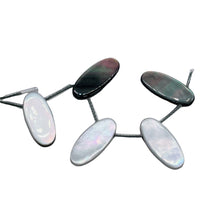 Load image into Gallery viewer, 5 Tahitian Mother of Pearl Shell 18x8mm Oval Drop Beads 4342