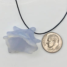 Load image into Gallery viewer, Blue Chalcedony Druzy Carved Flower Bead | 30.4 cts | 31x30mm | Blue | 1 bead | - PremiumBead Alternate Image 6
