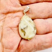 Load image into Gallery viewer, Feldspar Quartz Sterling Silver Oval Pendant | 1 3/4" Long | White Clear | 1 |